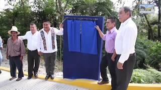 Edil de Cuetzalan entrega obras por 1 millón 300 mil pesos en Xocoyolo