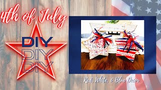 Patriotic DIY Decor for your 4th of July fun!! Easy & Gorgeous