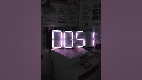 Большие часы на ардуино ws2812 и 3231модуль часов