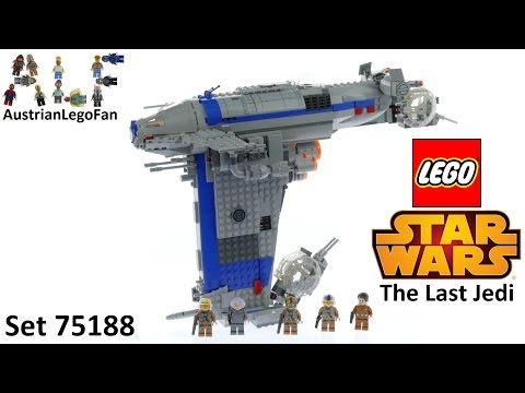 Lego Star Wars The Last Jedi 75188 Resistance Bomber Speed YouTube
