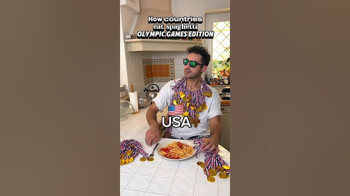 How Countries eat spaghetti