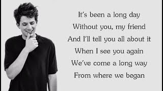 Wiz Khalifa - SEE YOU AGAIN ft. Charlie Puth (Lyrics)