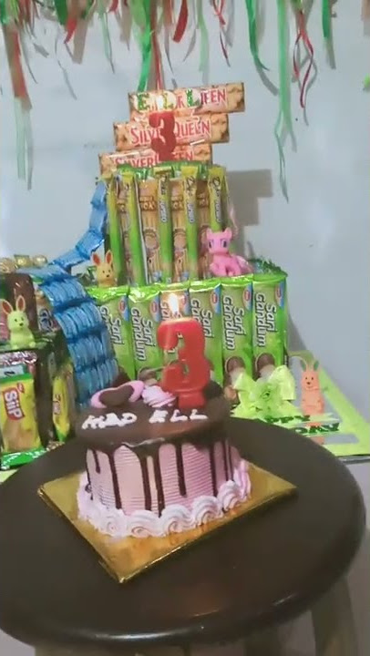 Happy birthday ke 3 ku versi Lagu Potong Kuenya #shorts #happybirthday #potongkuenya