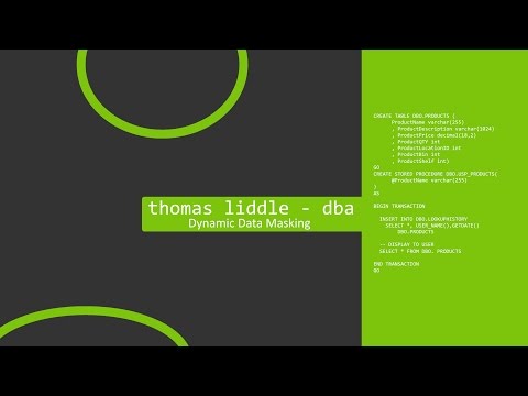 Dynamic Data Masking