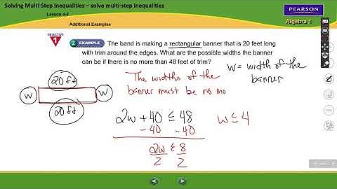 4.4 - Multi Step Inequalities