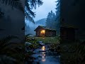 Rainy Forest Cabin at Dusk 🌧️ Cozy Rain Sounds for Relaxation & Sleep #shorts