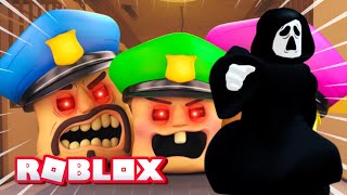 CABEÇAS GIGANTES QUEREM PEGAR O ZAP (Police Head Family Escape - ROBLOX) | ZAPBLOX