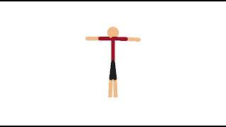 4 minutos de pose T (Stick nodes)