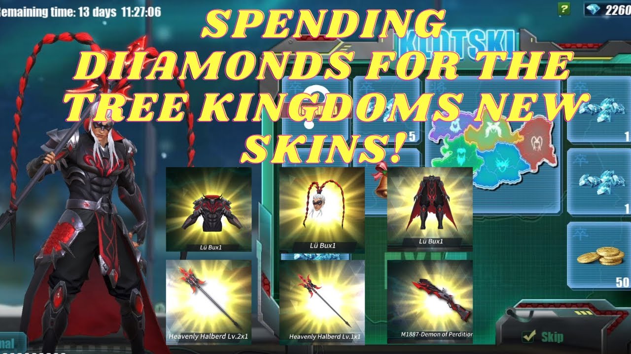 SPENDING DIAMONDS FOR THREE KINGDOMS NEW ROS UPDATE PART 1