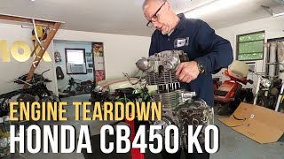 1965 Honda CB450 K0 Black Bomber Engine Teardown