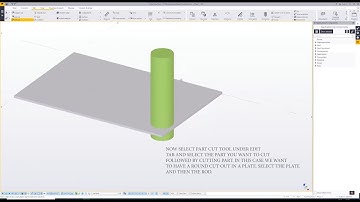 Tekla 2017 basics   How to use line cut, part cut, polygon cut and fit end tools