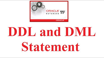 Oracle 11g Tutorial #1: DDL and DML statement