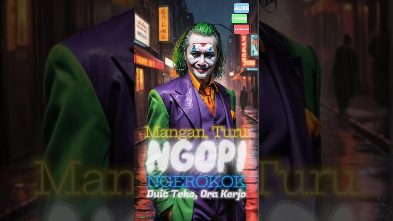 MANGAN, TURU, NGOPI, NGEROKOK, DUIT TEKO, ORA KERJO