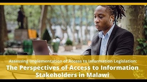 Webinar: Assessing Implementation of Access to Information Legislation