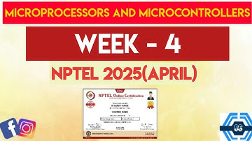 Microprocessors And Microcontrollers Week 4 Quiz Answer Solution | NPTEL 2025(April)