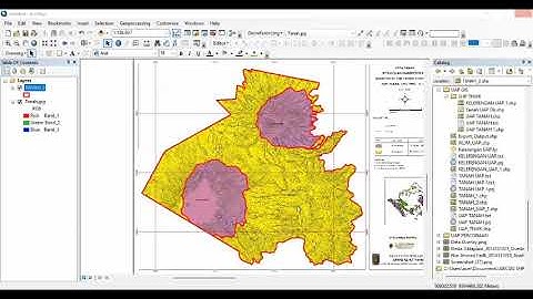 Tutorial Melakukan Digitasi Tabel Atribut & Query, Analisis Spasial dan Layout Data (Kartografi)