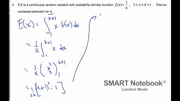 IB Math HL 15.06.1 Unbiased Estimators example (Stats Option)