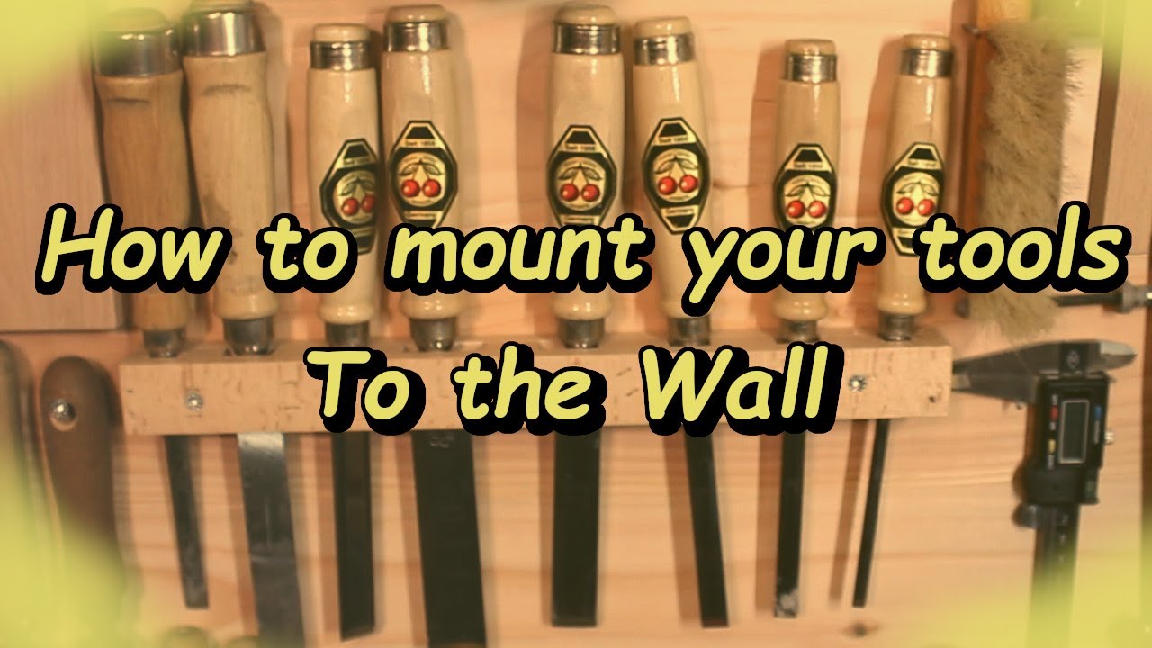 Tools wall part 2 How to mount your tools to the wall. YouTube
