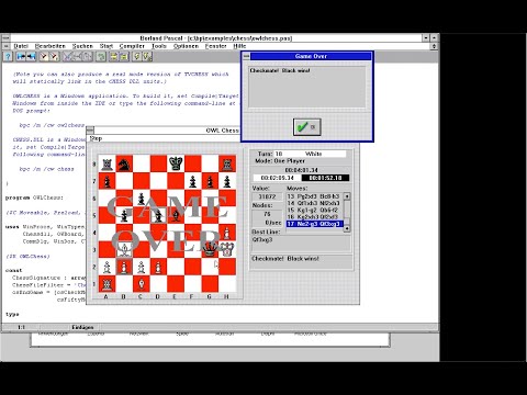Tutorial: OWL Chess in Pascal on Windows 3.1 (History)