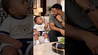 Daddy thought the baby was joking… until Aunty asked for the phone! 😳👶🏽