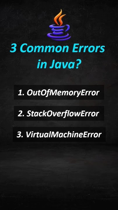 ERRORS IN JAVA | 3 - most common errors #coding #codelogictamil # ...