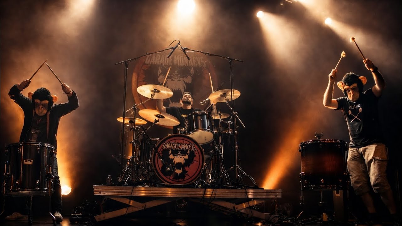 Garage Monkeys : Covered in sweat 