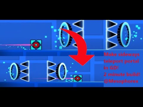 How to create a sideways teleport portal