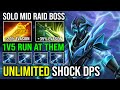 WTF 1V5 RUN AT THEM Butterfly Radiance Unlimited Lightning Burn DPS Solo Mid Razor Dota 2