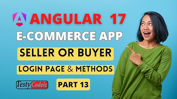 Angular 17 ecommerce project from scratch | Buyer and Seller simple login page in Angular 17