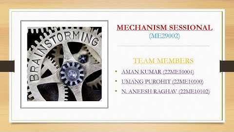 Mechanism Sessional || Tutorial-5 || Wind-screen Wiper Mechanism