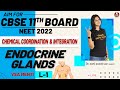 Chemical Coordination & Integration L-1 | Endocrine Glands | AIM for CBSE 11 Board/NEET 2022