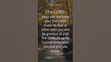 Thumbnail of The LORD bless you and keep you | gods message today