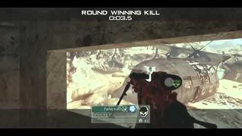 Mw2  SICK  NO SCOPE Round Ending Kill (search and Destroy) Much watch!