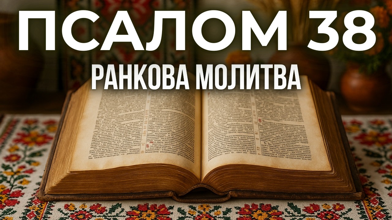 ПСАЛОМ 38 | Коли біль всередині | Молитва, що зцілює серце | Ранкова молитва на кожен день