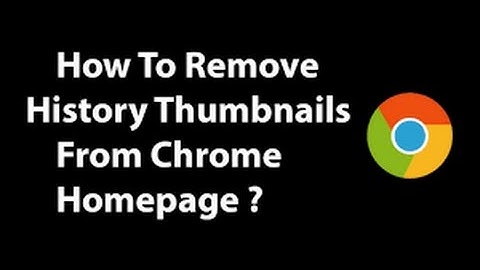 how to remove thumbnails from google chrome homepage
