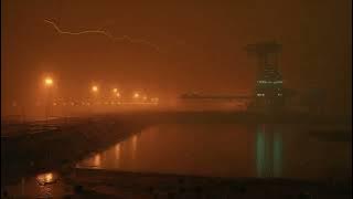 RQH-4 Port 44 | Rainy Spaceport Ambience | Sci-Fi Ambiance for Sleep, Study, Relaxation