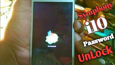 Symphony i10 Hard Reset Pattern Unlock