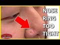 This Can Happen If Your Nose Ring Is Too Tight!!