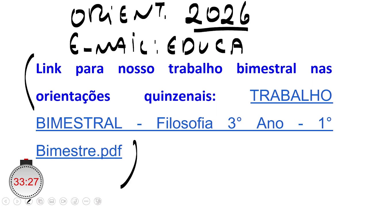 🔴 MANHÃ - FILOSOFIA - 05.03.26 - 3ª Série