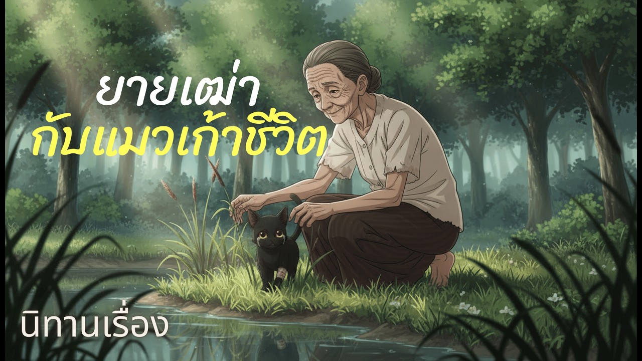 ยายเฒ่ากับแมวเก้าชีวิต #นิทานพื้นบ้าน #นิทานก่อนนอน #นิทานสอนใจ #นิทาน