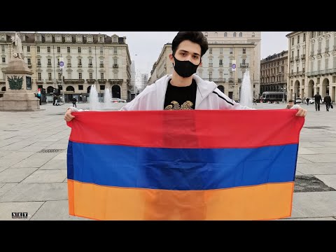 Протест армян в Италии Турин против действий Азербайджана и Турции в Нагорном Карабахе NET