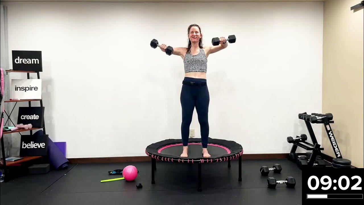 Rebounder UPPER BODY Workout HIIT Style ️INTERMEDIATE LEVEL ️Leaps And