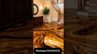 Amazing Luxury Metallic Epoxy Floor Art! 😱 Home Makeover #shorts