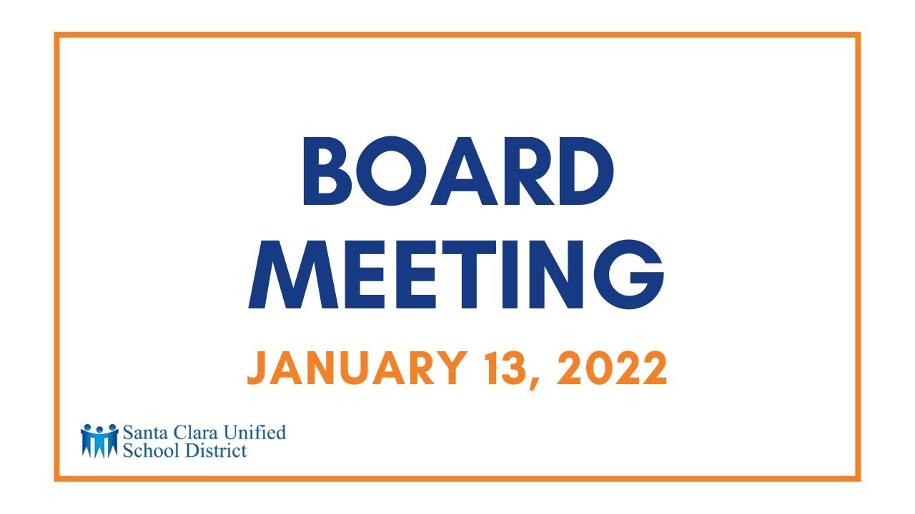 Board Meeting - January 13, 2022 - YouTube