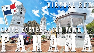 🆃RE🅰DMILL | Virtual 🆁un - PANAMA CITY - CINTA COSTERA & OLD TOWN, PANAMA #treadmill #virtualrun #run