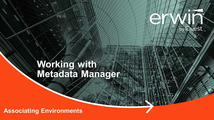 Metadata Manager Associating Environments v12