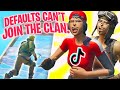 I tried out for a TIKTOK Clan as a FAKE DEFAULT SKIN in Fortnite...