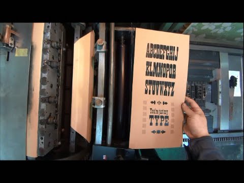 1分でわかる活版印刷 木活字の組み版編 - YouTube