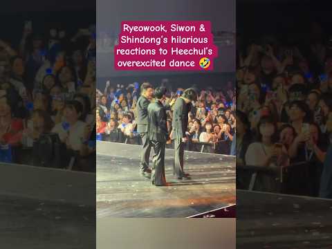Ryeowook Siwon Shindong S Hilarious Reactions To Heechul S Overexcited Dance