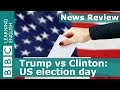 BBC News Review: Trump vs Clinton - US election day